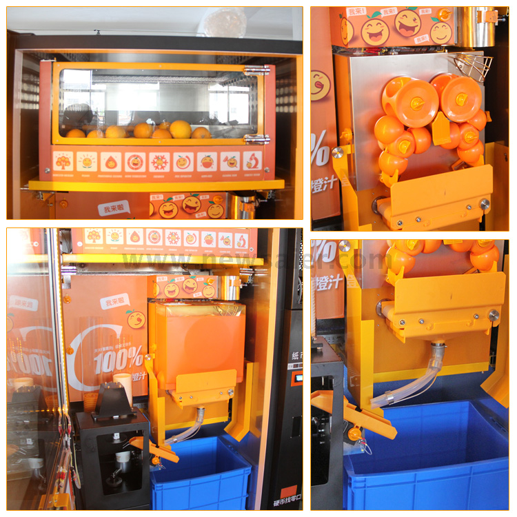 self service juicer orange vending machine Buy orange juice machine